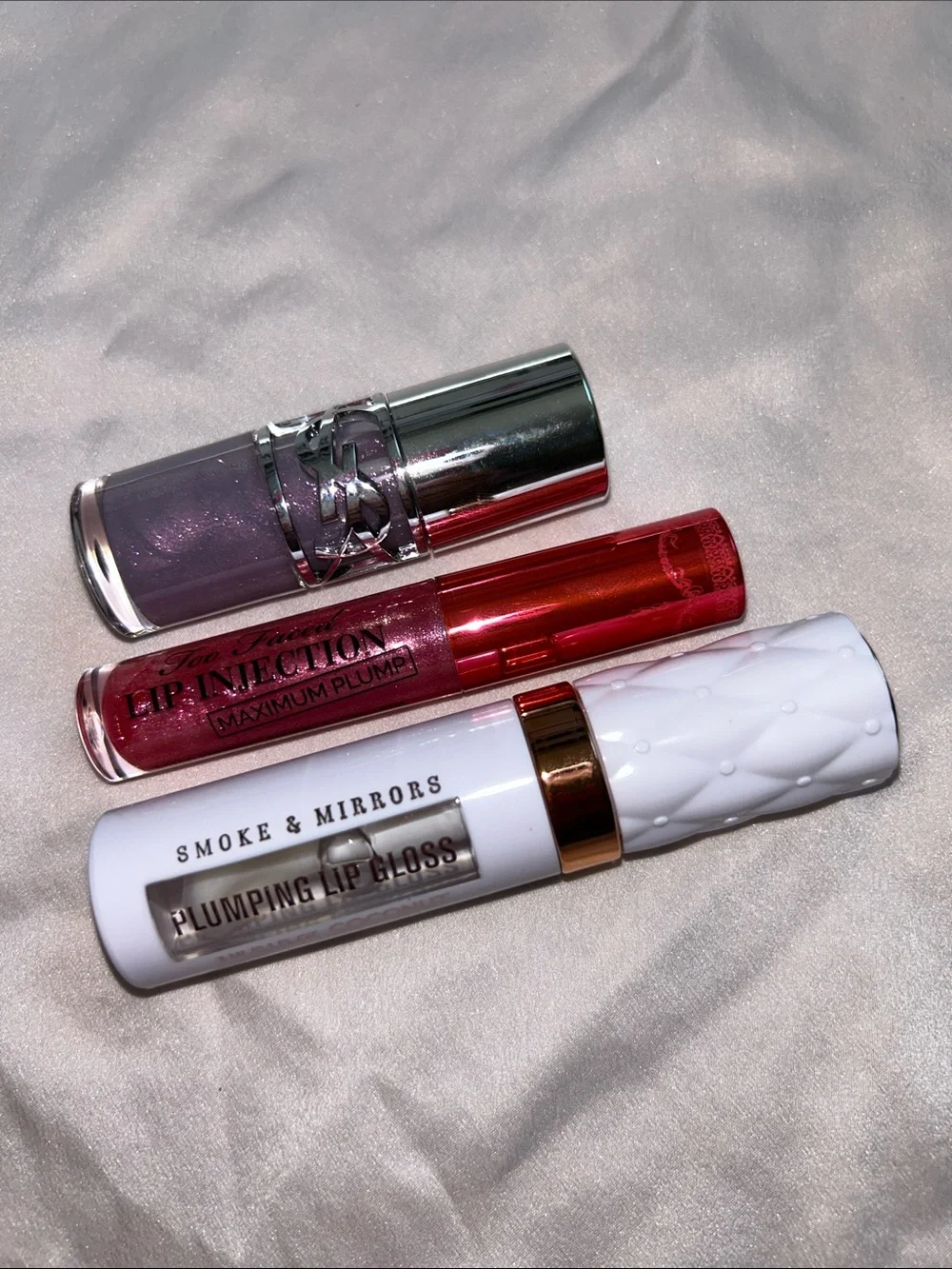YSL/Too faced/Smoke & mirrors lip plumping 3 pc bundle